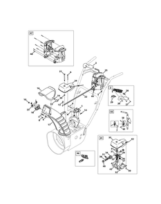 Chute Control (Std) Diagram and Parts List for 3X26-INCH31BH55TA (31BH55TA756)(2015) Cub Cadet Snow Blower